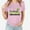 Pink, variant on Women Summer Tops Shirts Ladies Saint Patrick's Day Printed T-shirt With Round Neck And Short Sleeved Top