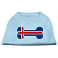 thumbnail image 1 of T-Shirts Imprimés Drapeau Islandais en Forme d'Os Bleu Bébé TP (8), 1 of 1