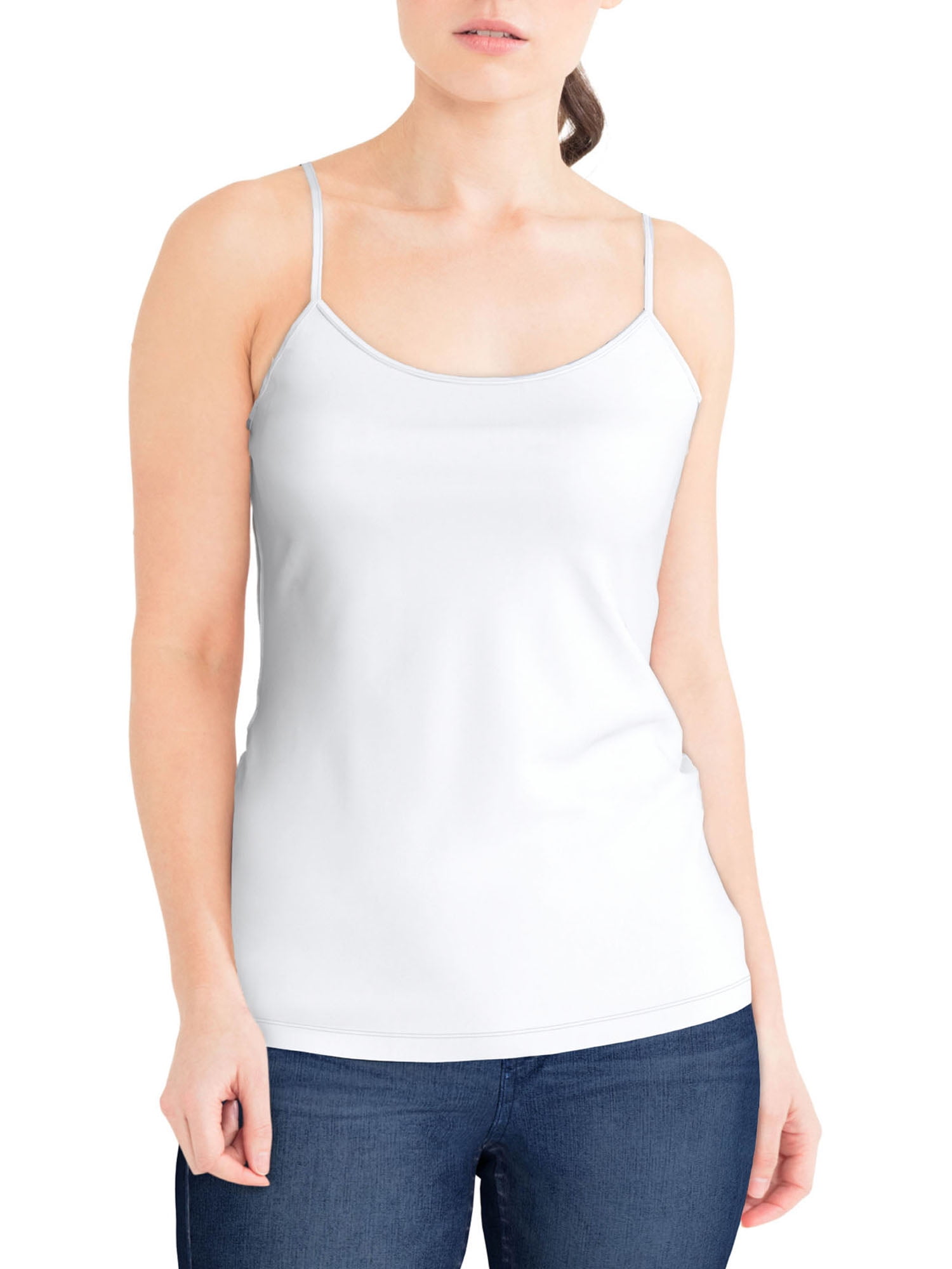 Time and Tru Women's Cami Tank Top, 3-Pack