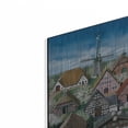 thumbnail image 2 of Luxe Metal Art 'German Farmhouses' by Harro Maass, Metal Wall Art, 12"x16", 2 of 9