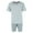 Grey, variant on Hanes Men's Soft Modal Pajama Short Sleeve Top and Short Set