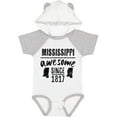 thumbnail image 3 of Inktastic Mississippi Awesome Since 1836 Boys or Girls Baby Bodysuit, 3 of 5