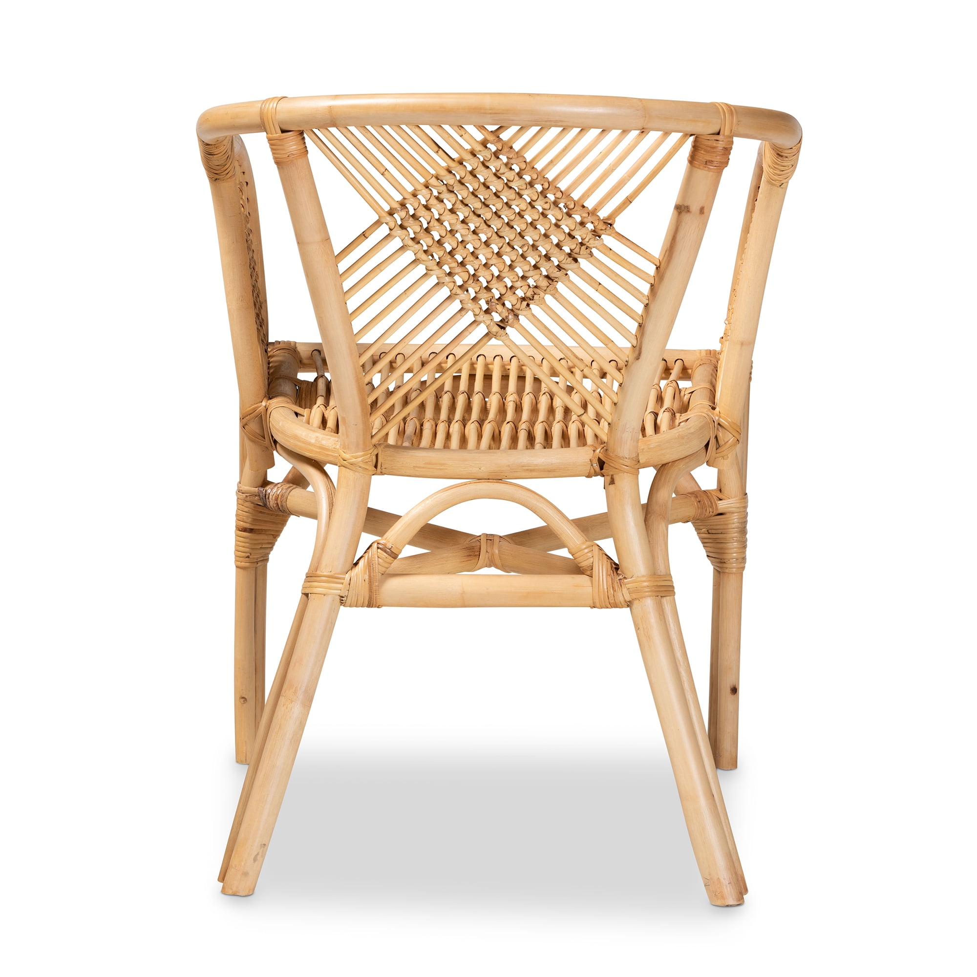 bali & pari Kagama Rattan BOHO Dining Chair, Natural Brown