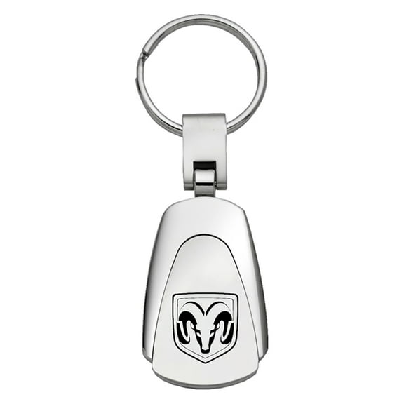 Dodge Ram Head Logo Keychain & Keyring - Teardrop