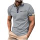 thumbnail image 1 of Mens Manga Corta Botón Abajo Camisas Solapa Color Cuello de Vuelta, Al Aire Libre Casual Blusa para Hombres, 1 of 5