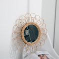 thumbnail image 2 of Sunflower Circular Wall Mirror Decorative Willow Mirror Geometric Mirror Suitable for Indoor Home Office, 2 of 4