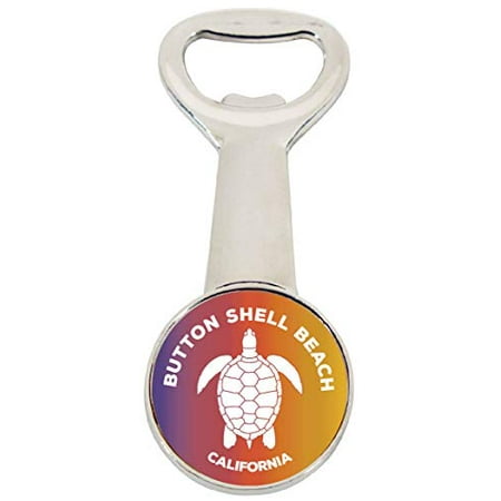 

Button Shell Beach California Turtle Design Souvenir Magnetic Bottle Opener