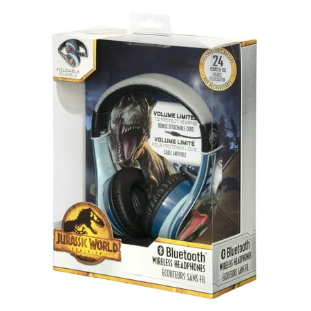 eKids - Jurassic World Bluetooth Headphones - Blue