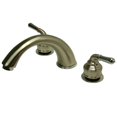 thumbnail image 1 of Kingston Brass KC367 8 Inch -18 Inch Widespread Roman Tub Filler - Satin Nickel-Polished Chrome, 1 of 2