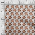 thumbnail image 2 of oneOone Cotton Cambric Tawny Brown Fabric Geometric Sewing Material Print Fabric By The Yard 56 Inch Wide, 2 of 5