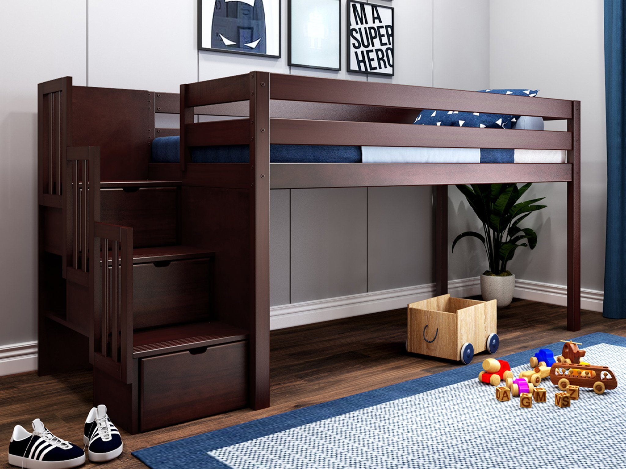 walmart loft bed with mattress