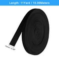thumbnail image 2 of Twill Tape, 1Pack 11 Yard x 10mm - Cotton Fabric Ribbon, Roll Herringbone Tape for Clothing, Bags (Black), 2 of 5