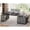 Grey, variant on 77.1" Large Electric Standing Desk with 3 Drawers and Storage Cabinet, Height Adjustable Executive Desk for Home Office Desk