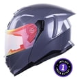 thumbnail image 2 of Casco Bkr Apolo Gris Metalico Mica Roja Repuesto Transparente Abatible Svs Roja gris L, 2 of 6