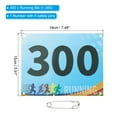 thumbnail image 2 of Uxcell Tearproof Running Bib Numbers 7x6 Inch, 1-300 Race Competitor Numbers with Safety Pin , Multicolor, 2 of 7
