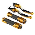 thumbnail image 1 of Miulika Motorcycle Clutch Brake Levers Set Stable Performance Easily Install Folding Gold, 1 of 9