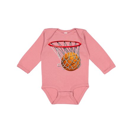 

Inktastic Basketball Swish Gift Baby Boy or Baby Girl Long Sleeve Bodysuit