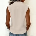 thumbnail image 7 of RQYYD Womens Collar Eyelet Trim Sleeveless Blouse Casual Slim Fit Tank Top for Daily Wear, 7 of 7
