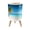Color 2, variant on Small Trash Can with Lid Ocean Beach Sunset 1.8 Gallon Dog Proof Trash Can Round Garbage Can Waste Bin Wastebasket for Bathroom Bedroom Living Room