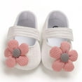 thumbnail image 4 of Baby Girls Princess Bowknot Soft Sole Cloth Crib Shoes Sneaker, 4 of 6