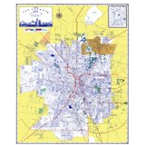 Historic City Map - San Antonio Texas - Ash… product image