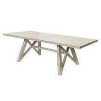 Modern Farmhouse Rectangular Extension Table Dining Table Light Tan Wood