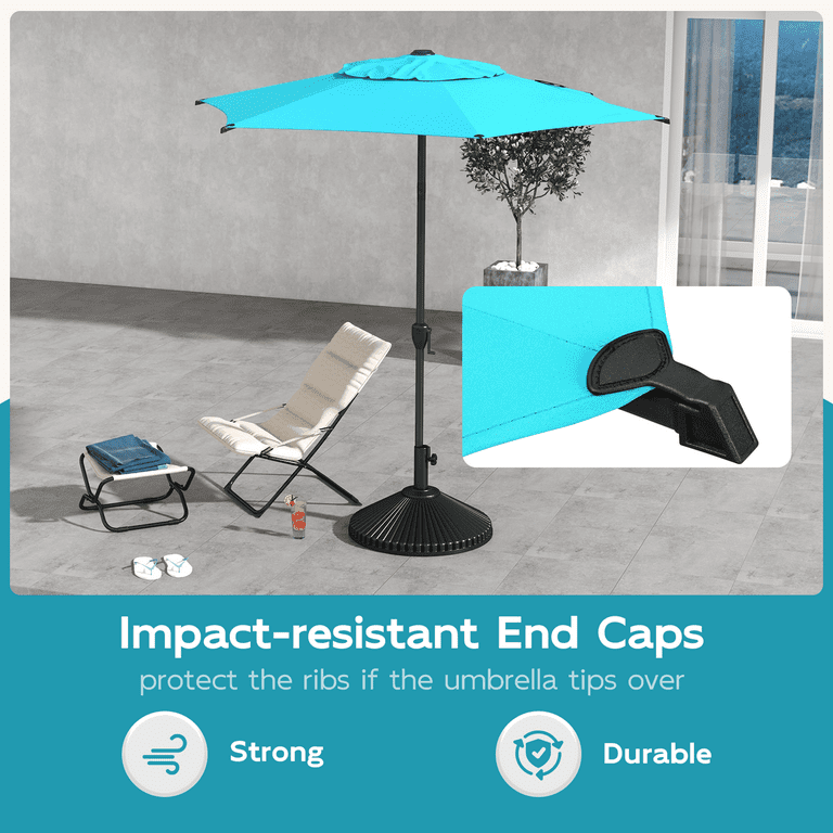 branded patio umbrella 9ft Patio Promotional Umbrella from Monster Displays