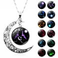 thumbnail image 6 of Jiaroswwei 12 Constellation Half Moon Zodiac Sign Astrology Horoscope Pendant Necklace, 6 of 8