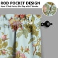 thumbnail image 5 of Pioneer Kitchen Curtains and Valance Set 36 Inch Tier Vintage Floral Pattern 3 Pieces Set Dining Room Small Curtain Drapes Cafe Curtains Valance for Home Decor Rod Pocket, 5 of 6