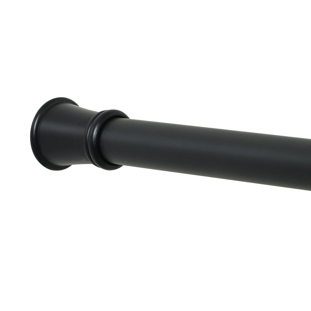 Zenna Home 26 to 76Inch Adjustable Tension Shower Rod, Black Walmart
