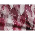 thumbnail image 5 of oneOone Rayon Maroon Fabric Feather Fabric For Sewing Printed Craft Fabric By The Yard 56 Inch Wide-58, 5 of 8