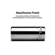 Capri Tools 1/4 in. Drive Master Chrome Sockets Set, 6-Point, 4 to 15 mm, Metric, 28-Piece