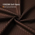 thumbnail image 4 of Brown Shower Curtain, Waffle Weave Textured Fabric Shower Curtain for Bathroom, Soft Cloth & Hotel Spa Luxury, Water Repellent, Machine Washable, 72X72, 4 of 6