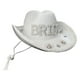 thumbnail image 5 of Sombrero de vaquero para mujer, gorras de tela cómodas, gorras de fieltro de moda blancas, sombrero de , para celebración de bodas de Zulema  Sombrero de vaquero, 5 of 8