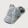 thumbnail image 3 of Sombrero de vaquero con orejas de conejo Gorra de béisbol para mujer Gorra de hip hop Gorra de rock, 3 of 6