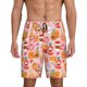 thumbnail image 1 of Balery Funny Food Pantalones cortos de pijama de punto de algodón para hombre con cinturilla y bolsillos-Medium, 1 of 6