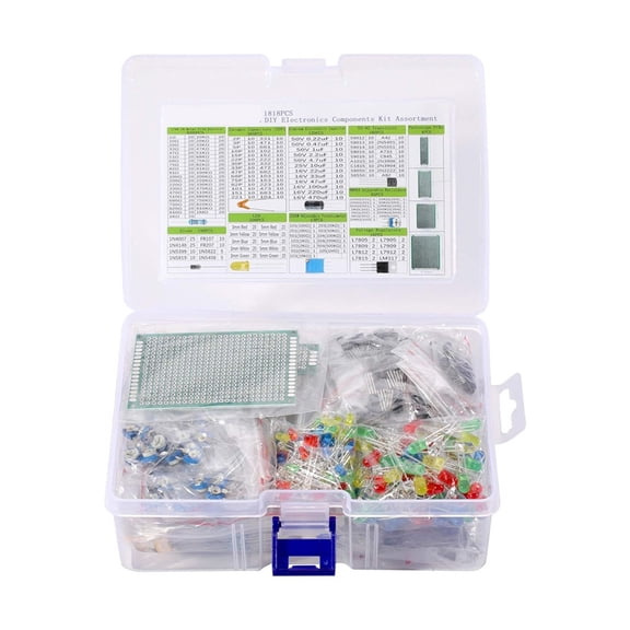 CPAN 1818Pcs Complete Electronic Components Kit for DIY Enthusiasts, reliable