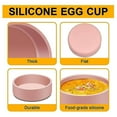 thumbnail image 3 of Friteuse à Air Chaud en Silicone, Moule à Œufs Réutilisable, Cuiseur à Œufs Micro-Ondes Individuel Rose 4 Pcs, 3 of 5
