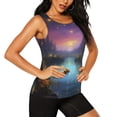 thumbnail image 2 of Fotbe Magical Bees Twilight River Blusas Sin Mangas para Mujer – Estilo Casual, Corte Suelto, Slim-Fit, Cuello Redondo Deportivo, Tops de Verano para Gimnasio y Yoga-X-Large, 2 of 7