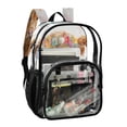 thumbnail image 2 of PVC Transparent Backpacks Clear Backpack for Travel and Outings Small Highland Cattle, 2 of 7