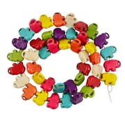 42pcs Gemstones Loose Beads Turquoise Charms for DIY Necklaces Bracelets