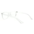 thumbnail image 3 of Womens Clear Lens Fashion Glasses Rectangular Keyhole Frame UV 400 Clear, 3 of 4