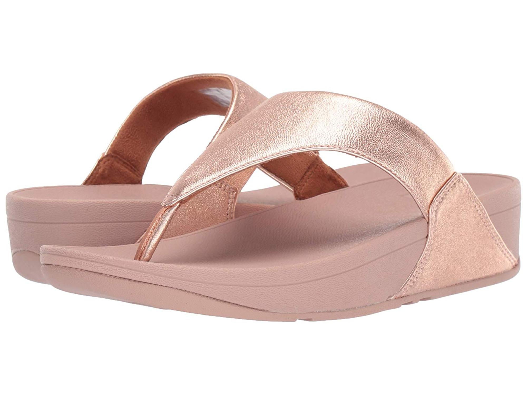 FitFlop Women s Lulu Thong Sandal Rose Gold Size 9 Kuwait Ubuy