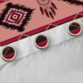 thumbnail image 4 of jejeloiu Rustic Aztec Rhombus Black Out Curtains,Boho Exotic Style Curtains Pack of 2 (42x63 Each),Red Black Bedroom Curtains For Adults,Super Cozy Room Decor, 4 of 6