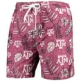 thumbnail image 2 of Men's Wes & Willy Maroon Texas A&M Aggies Vintage Floral Swim Trunks, 2 of 3
