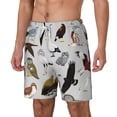thumbnail image 2 of Uemuo Animal Bird Pattern Mens Swim Trunks Quick Dry Board Shorts with Mesh Lining, Stretch Beach Shorts Quick Dry No-Chafing Board Shorts-Small, 2 of 9