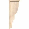 thumbnail image 3 of 5 1/2"W x 10"D x 26"H Ridgewood Smooth Corbel w/Backplate, Douglas Fir, 3 of 9