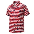 thumbnail image 6 of FINALGANG Boys 4th Of July Shirts Freedom American Flag Button Down Shirt Patriotic Independence Day Shirts For Boy Stripe Star Print Short Sleeve Shirt 3-4 Years, 6 of 6