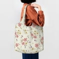 thumbnail image 4 of Vsdgher Floral Print canvas Tote Bag, Lightweight Cloth Bags, Suitable for shopping, groceries, travel, 4 of 4
