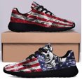 thumbnail image 3 of Sprint Car Racing American flag US Shoes Sneakers Black Size 6, 3 of 7